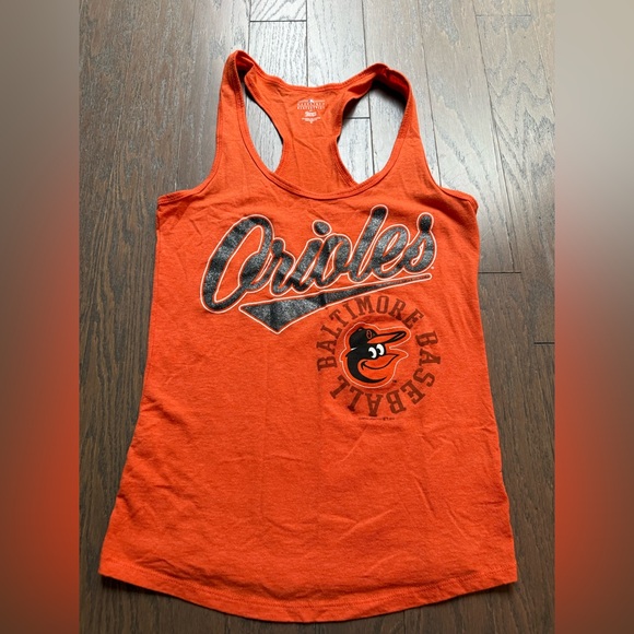 Baltimore Orioles Womens Tank Top Orange MLB Genuine Sz medium racer back - Picture 1 of 8